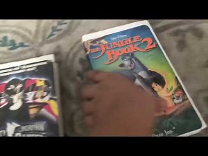 Mighty Morphin Power Rangers: The Movie 1995 VHS with The Jungle Book 2 2003 VHS