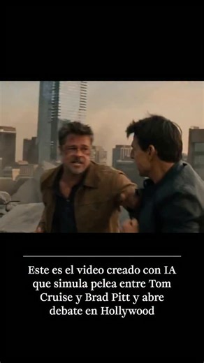 La Tercera on Instagram: "Hace unos días se viralizó un video que muestra a los famosos actores de Hollywood, Tom Cruise y Brad Pitt, enfrentándose en una fuerte pelea a golpes, simulando una escena de película. La verdad tras esta obra cinematográfica, abrió el debate en el mundo del cine. El video fue creado por el cineasta irlándes Ruairi Robinson utilizando la herramienta de inteligencia artificial Seedance 2.0 de la empresa china ByteDance. Este registro ha generado gran controversia por el