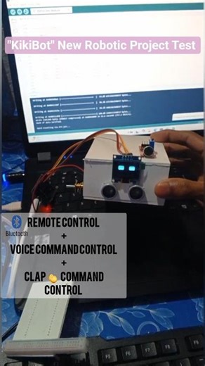 kikiBot Smart Robot Car with Voice and Clap Control 😱 #shorts #robotics