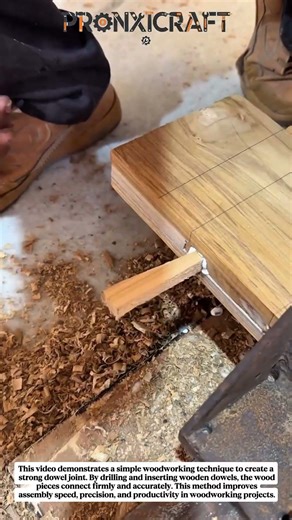 Perfect Wood Dowel Joint Technique | Smart Woodworking Trick