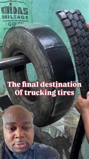 Larry Cothran | Comedian on Instagram: "Where can I find a recap tire in trucking? I don’t ever wanna take this type of shortcut again. I’ve had these on a truck before and got them off immediately. #TruckTire #DieselMechanic #TruckRepair #TrailerRepair #TireRepair #Trucker #OwnerOperator #TruckDriver"