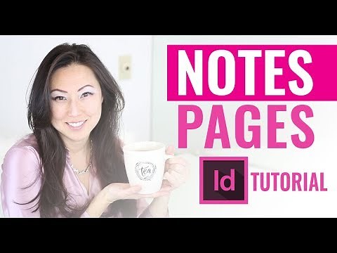 How to create lined pages in InDesign - Notes Pages