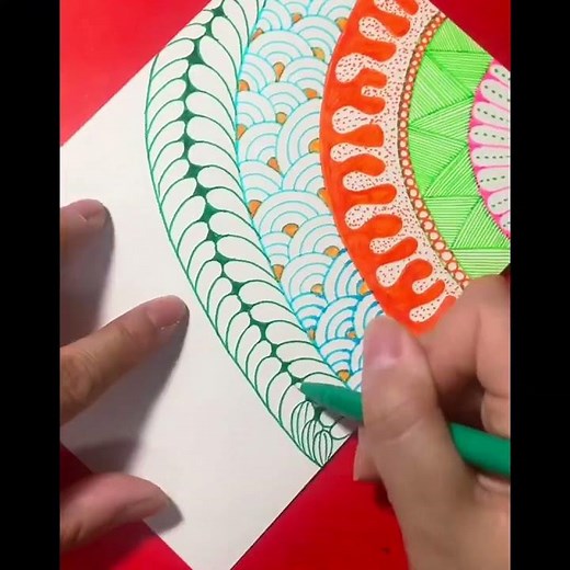 Basic Zentangle Drawing Patterns Beginners 禪繞畫基礎圖形練習
