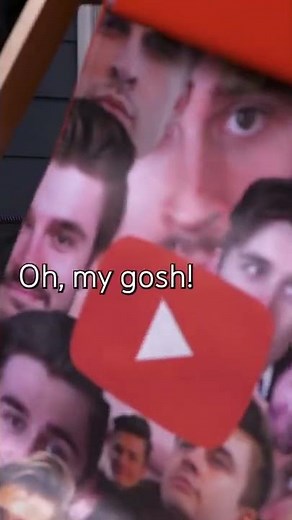 Gifting Ludwig a very special YouTube chair! #Shorts