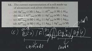 The correct representation of a cell made up of aluminum and si... | Filo