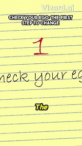 Check Your Ego : The First Step to Change