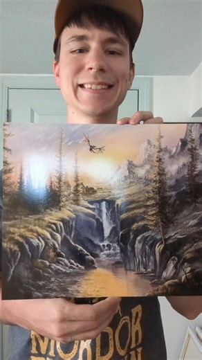 Here is another one of my Skyrim inspired pieces! I painted this scene with Ivarstead in mind. It is the town at the base of High Hrothgar where you begin your climb up the 7000 steps. I hope you guys like it! #art #painting #fantasy #oilpainting #skyrim #elderscrolls #es5 | Painted Dragon Studios