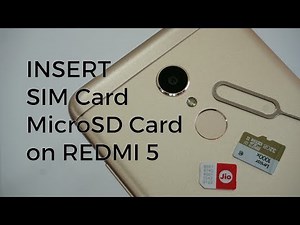 How to Insert Dual SIM and MicroSD card on Redmi 5