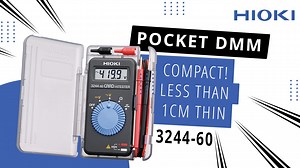 Engineer that is always on the go? Fear not! We got you covered. HIOKI's 3244-60 is a compact card-style digital multimeter designed for general electrical maintenance and testing. Equipped with gold-plated test leads for enhanced contact and insulated test pin sleeves to prevent short circuits, it ensures safe and reliable measurements. Offering a slim, lightweight design, enhanced test led with CAT III & Cat II safety ratings, 3244-60 is the one you need for your daily activities. Get a 3244-6