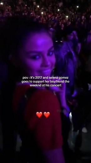 Selena Gomez Supporting The Weeknd at His 2017 Concert