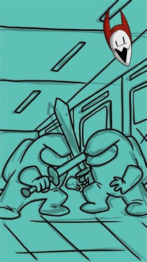 DUEL // AMONG US // #Shorts // speed drawing