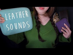 ASMR Sticky Leather Sounds Collection for Relaxing 👝💼