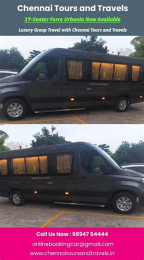 FORCE URBANIA 16 SEATER VAN RENTAL CHENNAI CALL US +91 9080460295 +91 7092111786