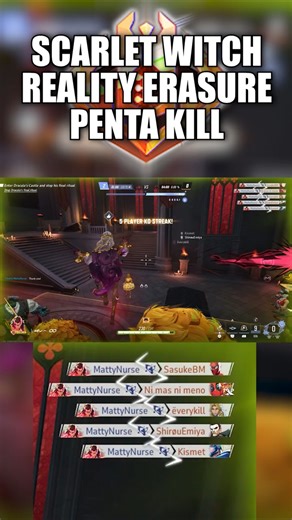 Marvel Rivals Clip- Scarlet Witch Reality Erasure Penta Kill