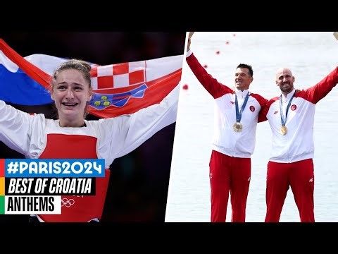 🇭🇷 The best of Croatia at Paris 2024 | Anthems