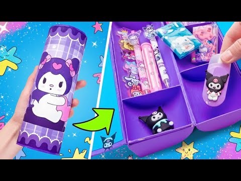 🍿✏️ From Chips Tube to Epic Pencil Case! DIY Craft Challenge 🌈