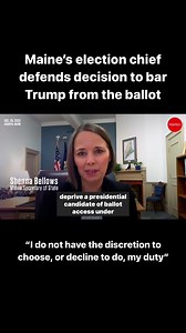 Maine Secretary of State Shenna Bellows defended her decision to bar Donald Trump from the ballot, saying he simply did not meet the constitutional requirements for holding high office under the 14th Amendment because he engaged in insurrection. Bellows, a Democrat, cast her ruling to eject Trump as a matter of fulfilling her basic responsibilities as the state’s chief election official: “I do not have the discretion to choose, or decline to do, my duty,” she told us in an exclusive interview. M