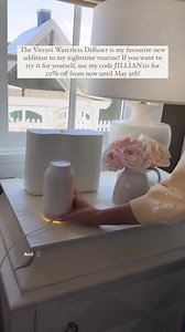 The Vitruvi Air Waterless Diffuser is my favourite new addition to my nighttime routine, it instantly makes our bedroom feel fresh and relaxing! I love how it’s 100% natural, requires zero cleaning, and scents up to 1,500 square feet with long-lasting, non-toxic fragrance. You can just set it and forget it! If you want to try out this diffuser for yourself, use my code JILLIAN20 for 20% off! 💛 | Jillian Harris