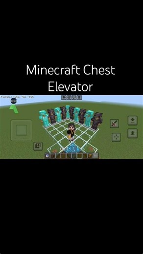 Minecraft simple chest Elevator 🛗 🤔