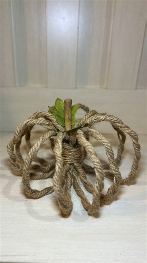 7.5K views · 67 reactions | Fall rope pumpkin Dollar Tree DIY #falldecor #falldiy #dollartreediy #CraftyBeach | Crafty Beach | Facebook