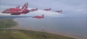 288K views · 3.8K reactions | Arriving at Glasgow Prestwick Airport in #Scotland this morning, in preparation for today’s #RedArrows display at the Making Waves Festival at #Irvine. The Royal Air Force Aerobatic Team will perform at 1300. Video by Circus 7, Corporal Joe Hind. #MakingWaves22 | RAF Red Arrows | Facebook