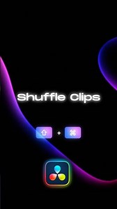Shuffle Clips Keyboard Shortcut in Davinci Resolve#davinciresolve #tutorial #video editing #shortcut
