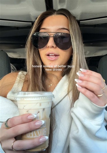 honest review of @Better Buzz Coffee new drinks!! ☕️🍌🥥 #coffeereview #tastetest #bananalatte #proteinlatte #orangecounty