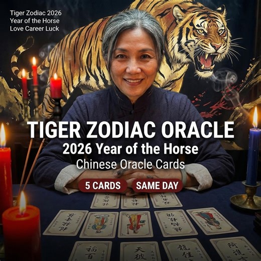Tiger Zodiac Oracle 2026 | Year of the Horse Reading | Love Career Luck Forecast | Chinese Oracle | Same Day - Etsy México