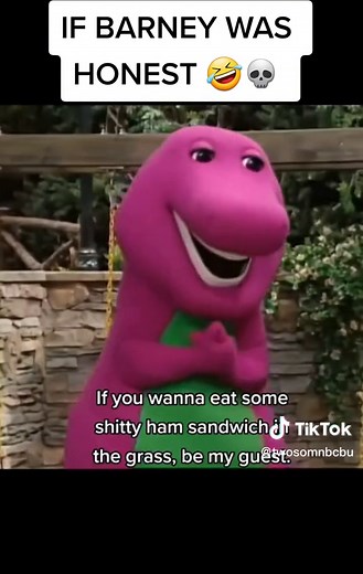 IF BARNEY THE DINOSAUR WAS HONEST #barneythedinosaur #comedy #funnyvideos #meme #joke