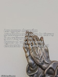 Explicación Génesis 8:3. 'Las aguas decrecían gradualmente sobre la tierra; y se retiraron las aguas al cabo de ciento cincuenta días.' - BibliaBendita