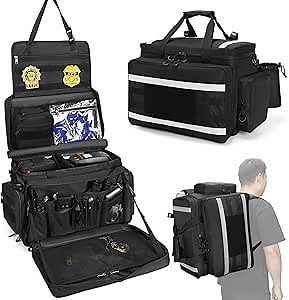 Patrol Bag Law Enforcement, Police Gear Bag, Car Truck Organizer for Vehicle Passenger Seat with MOLLE System, Cup Holders, 3 Ways to Carry.