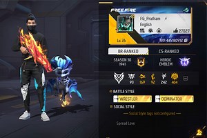 FireEyes Gaming’s Free Fire MAX ID, K/D ratio, headshots, YouTube earnings, and more in October 2022