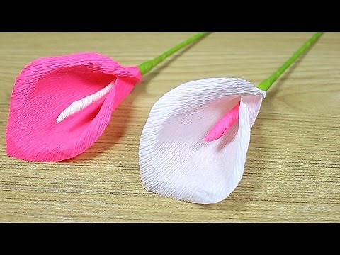 How to make Paper Flower 2017 - Flower Making of Crepe Paper - DIY Paper Crafts