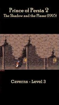 Don't Look Down! 😱 Prince of Persia 2 - Level 3 Caverns