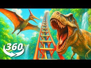 Jurassic World Rebirth 360° Roller Coaster Ride (4K POV) – Epic Dinosaur Thrill Ride!