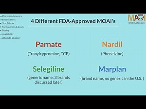 MAO Inhibitors (MAOI) - Comparing MAOIs