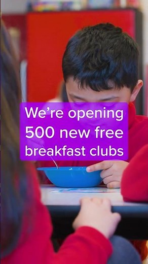 We've opened more than 500 new free breakfast clubs #kids #children #budget