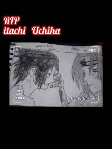 sketch of itachi death scene RIP Itachi 😢☠️