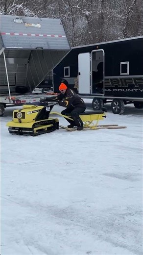 Vintage Bolens Hus-Ski Snowmobile
