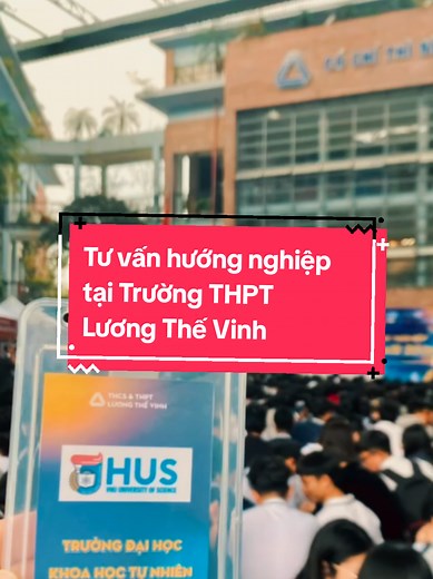 🍭Ngày 13/3/2026, HUS đã có dịp ghé thăm Trường THPT Lương Thế Vinh, Hà Nội để giải đáp thắc mắc về tuyển sinh năm 2026 của Trường Đại học Khoa học Tự nhiên, Đại học Quốc gia Hà Nội. Cảm ơn vì sự nhiệt tình tìm hiểu thông tin và tình cảm yêu mến của các em đối với Trường ĐHKHTN.🥰 #HUS #tuyensinhdaihoc #tuyensinh2026 #tiktok #xuhuong