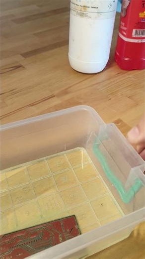 make your PCB at home with peroxide of hydrogen