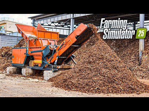 Woodchips Processor to Grind the Wood | Farming Simulator 25