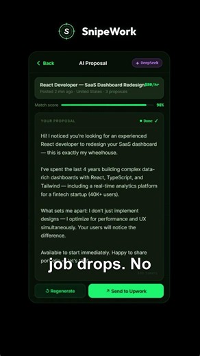 Stop wasting time on Upwork! AI finds you jobs & earns 2x more