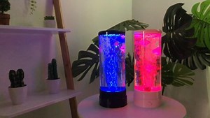 Watch Fish Lava Lamp for Kids Bubble Fish Aquarium Color Changing on Amazon Live