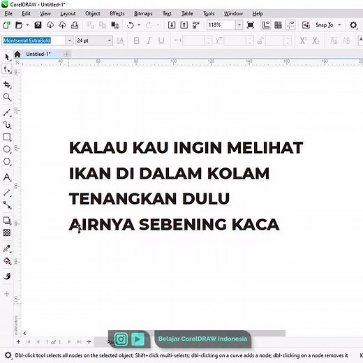 TRICKS TO SNEAKY TEXT IN COREL DRAW