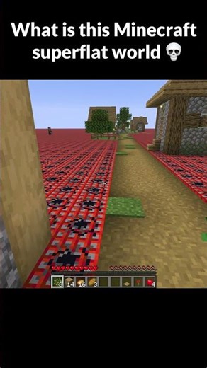 What is this Minecraft superflat world 💀