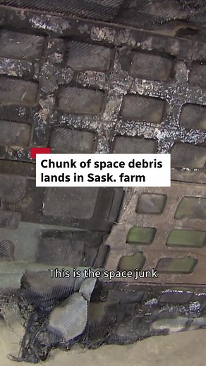 A rural Saskatchewan farmer is now the owner of two big chunks of space debris that landed in his field. Astronomy professors believe the pieces came from a SpaceX rocket that flew back in February. Barry Sawchuk plans to sell his findings to raise money for the Ituna hockey rink. (Reporting: Jason Warick/CBC; Video: Adam Bent/CBC; Editing: Priya Bhat/CBC) #space #spacethings #debris #astronomy #rockets #spacex #science #sask #canada #news