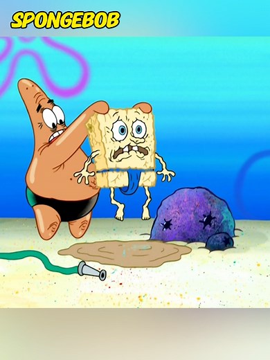 SpongeBob Gets Pushed into a Mud Puddle
