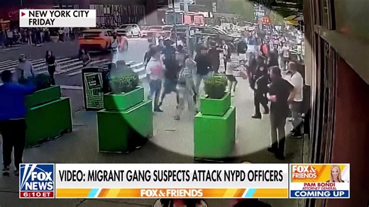 Manhunt underway after alleged teen migrant gang members assault NYPD officers in NYC | Fox & Friends