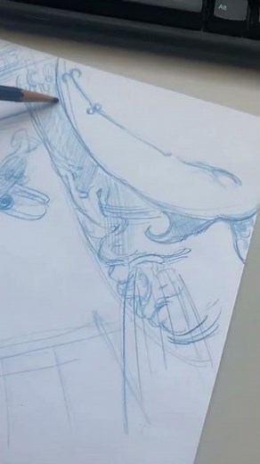 Walking Bread | Blue Pencil Character Flipbook Animation Test